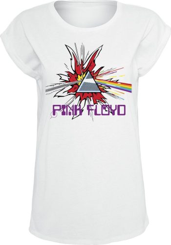 Pink Floyd Dark Side Of The Moon Cartoon Dámské tričko bílá