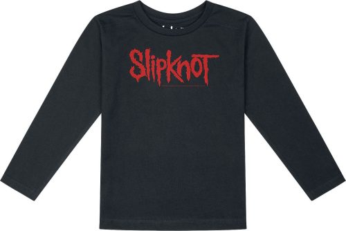 Slipknot Metal-Kids - Logo detské tricko - dlouhý rukáv černá