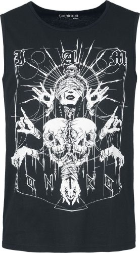 Gothicana by EMP Top mit okkultem Print Tank top černá