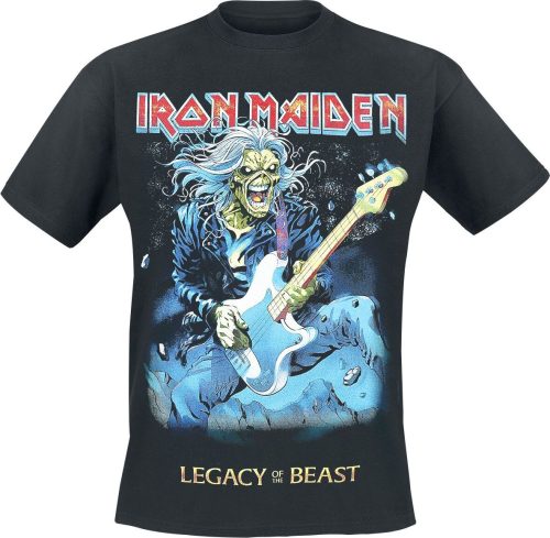 Iron Maiden Eddie On Bass Tričko černá