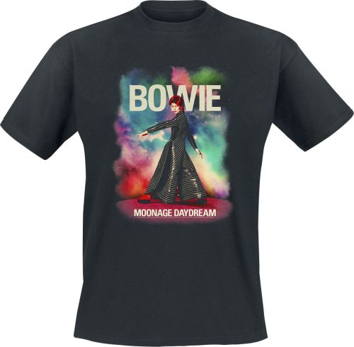 David Bowie Moonage Daydreamer Cosmic Poster Tričko černá