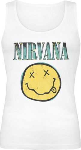 Nirvana Full Smiley Dámský top bílá