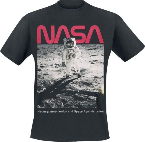 NASA Aldrin Tričko černá