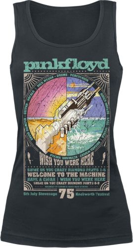 Pink Floyd Welcome To The Machine Dámský top černá