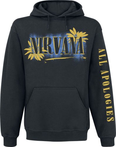 Nirvana All Apologies Mikina s kapucí černá