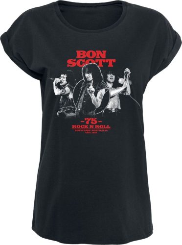 Bon Scott Rock n Roll Dámské tričko černá
