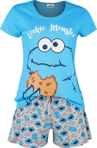 Sesame Street Cookie Monster pyžama vícebarevný