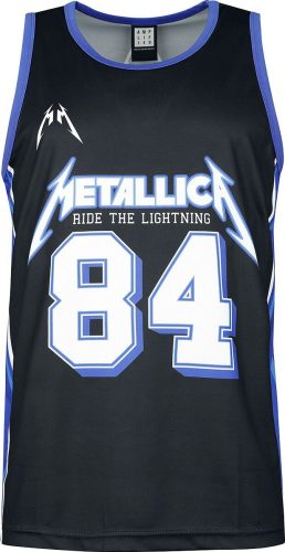 Metallica Amplified Collection - Ride The Lightning Tank top cerná/modrá