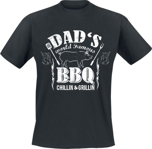 Family & Friends Dad's World Famous BBQ - Chillin & Grillin Tričko černá