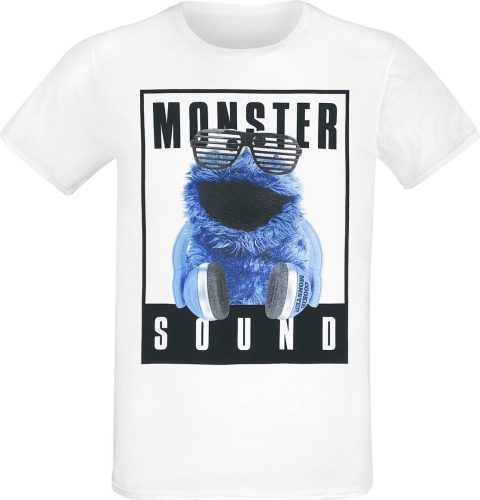 Sesame Street Monster Sound Tričko bílá