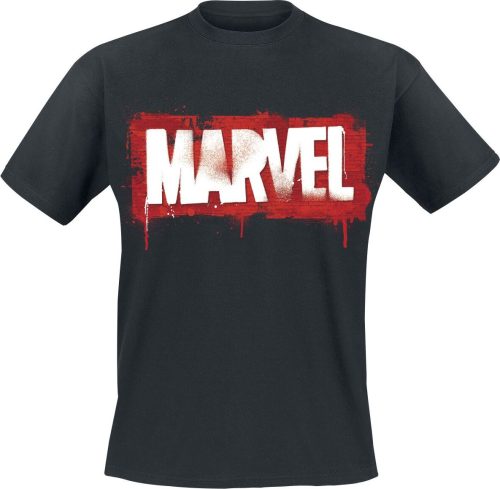 Marvel Grafity Logo Tričko černá