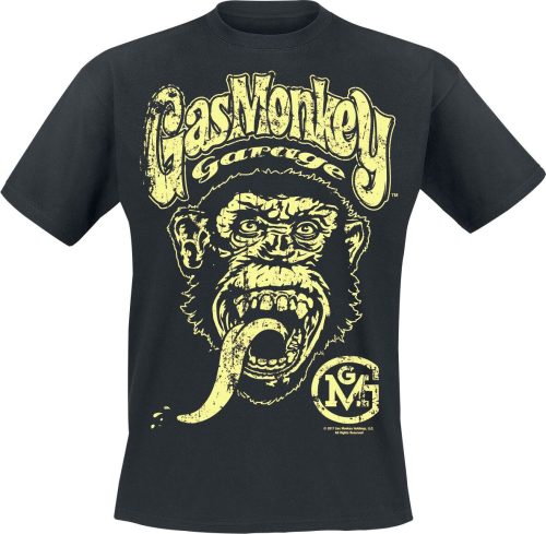 Gas Monkey Garage Big Brand Logo Tričko černá