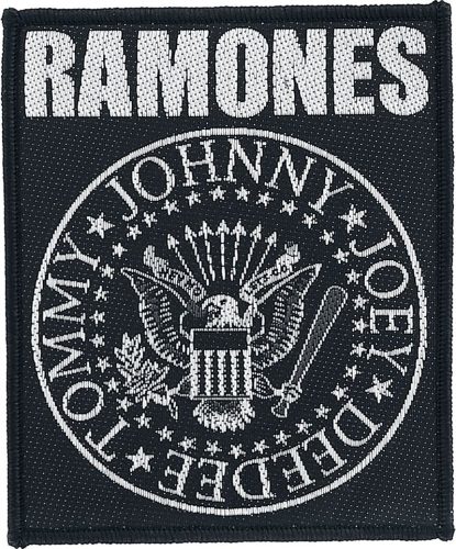 Ramones Classic Seal nášivka cerná/bílá