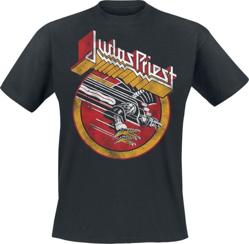 Judas Priest SFV Solid Circle Vintage Tričko černá