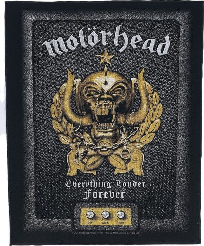 Motörhead Everything Louder Forever nášivka na záda cerná/zlatá