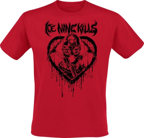Ice Nine Kills Valentine Mask Tričko červená