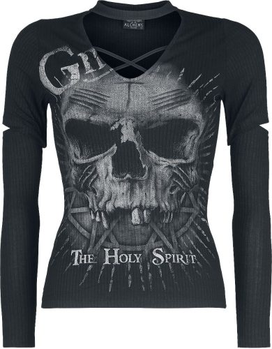 Alchemy England Holy Spirit Dámské tričko s dlouhými rukávy černá