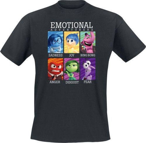 Inside Out Emotional Adventures Tričko černá