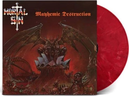 Mortal Sin Mayhemic destruction LP červená