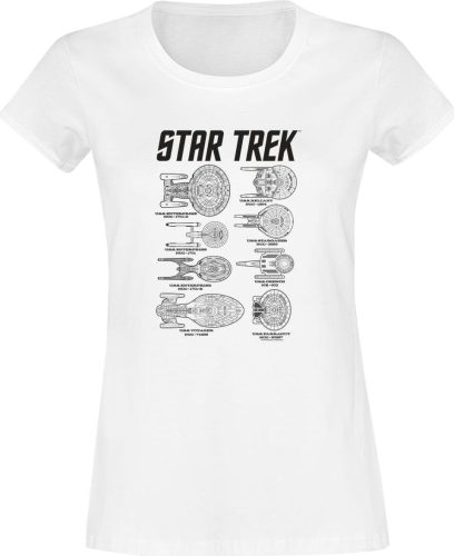 Star Trek Ships Of The Line Dámské tričko bílá