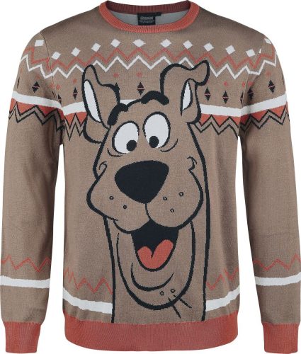Scooby-Doo Scooby Christmas Pletený svetr hnědá