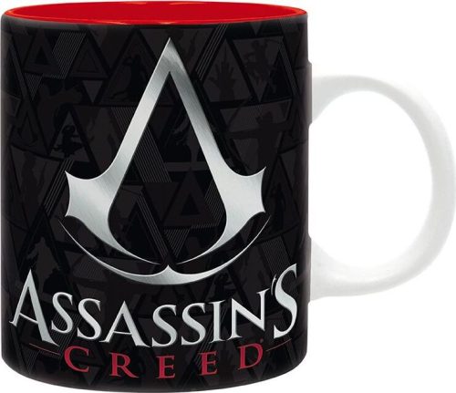 Assassin's Creed Crest black & red Hrnek cerná/bílá/cervená