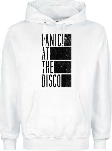 Panic! At The Disco Block Text Mikina s kapucí bílá