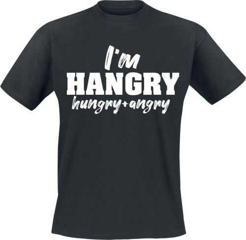 Food Hangry Tričko černá