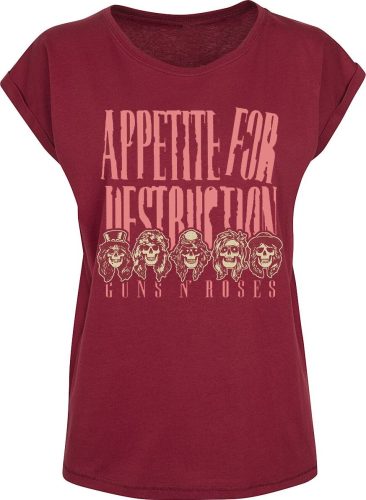 Guns N' Roses Appetite For Destruction Faces Dámské tričko červená