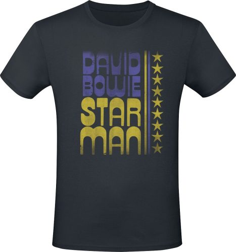 David Bowie Starman Tričko černá
