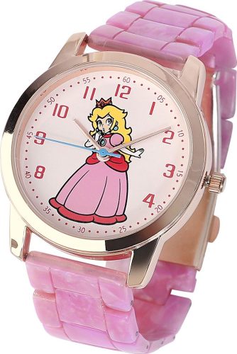 Super Mario Princess Peach Náramkové hodinky růžová