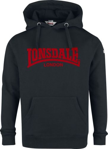 Lonsdale London Hooded One Tone Mikina s kapucí černá
