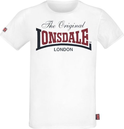 Lonsdale London Aldingham Tričko bílá