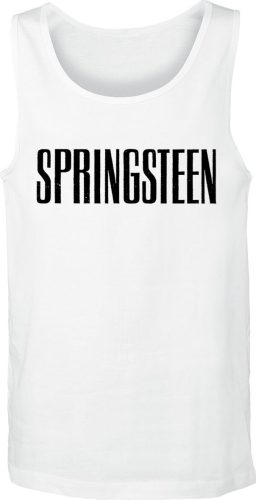 Bruce Springsteen Logo Tank top bílá