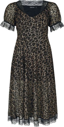 Jawbreaker Midi šaty s leopardím potiskem Šaty hnedá/cerná