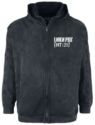 Linkin Park Hybrid Theory – Street Soldier By Joe Hahn Mikina s kapucí na zip cerná/šedá