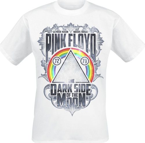 Pink Floyd The Dark Side Of The Moon Tričko bílá