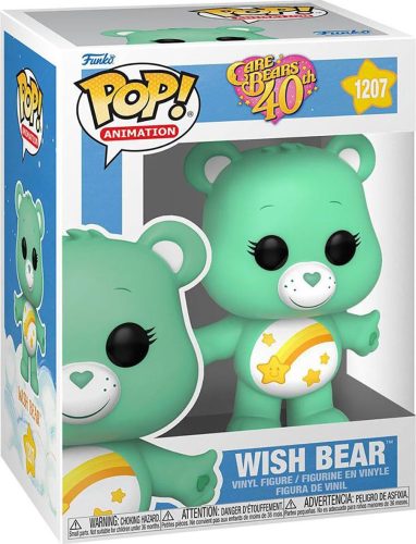 Care Bears Vinylová figurka č. 1207 Care Bears 40th anniversary - Wish Bear Pop! Animation (s možností chase) Sberatelská postava standard