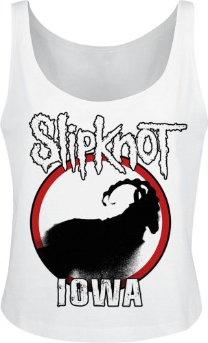 Slipknot Iowa Goat Silhouette Tank top bílá