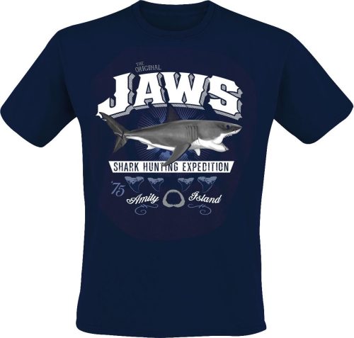Der weisse Hai Shark Hunting Tričko modrá
