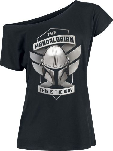 Star Wars Odznak The Mandalorian Dámské tričko černá