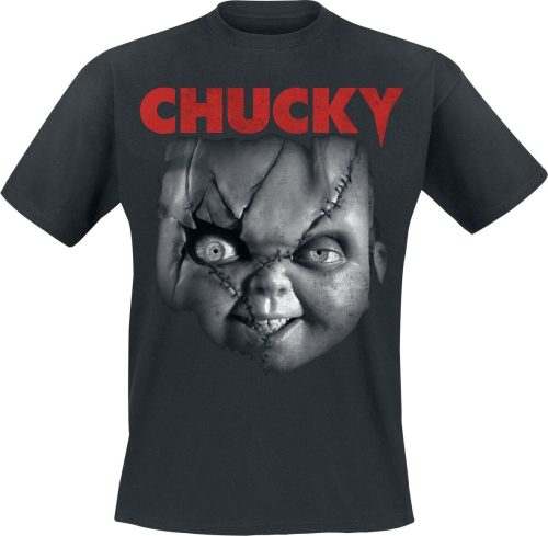 Chucky Chucky Face Tričko černá