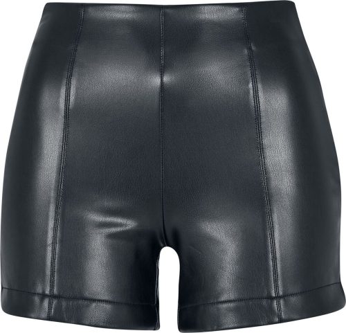 Urban Classics Ladies Synthetic Leather Shorts Dámské šortky černá