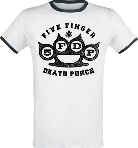 Five Finger Death Punch Brass Knuckles Tričko bílá