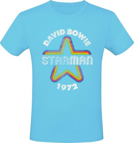 David Bowie Starman '72 Tričko tyrkysová