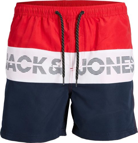 Jack & Jones Swim Colorblock detské kratasy modrá/bílá/cervená