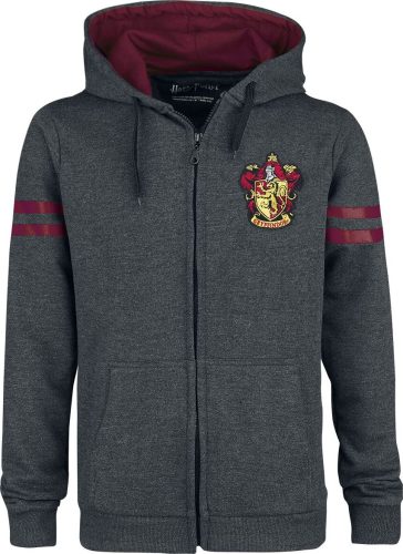 Harry Potter Gryffindor Sport Mikina s kapucí na zip šedá/bordová