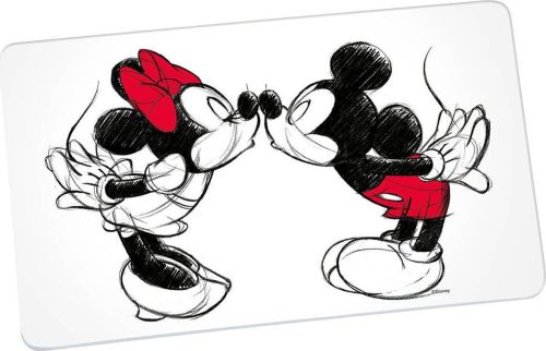 Mickey & Minnie Mouse Kiss Sketch Krájecí prkénko vícebarevný