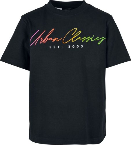 Urban Classics Klučičí tričko s nápisem detské tricko černá