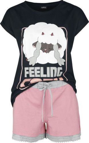 Pokémon Wooloo - Feeling Cosy pyžama cerná/ružová